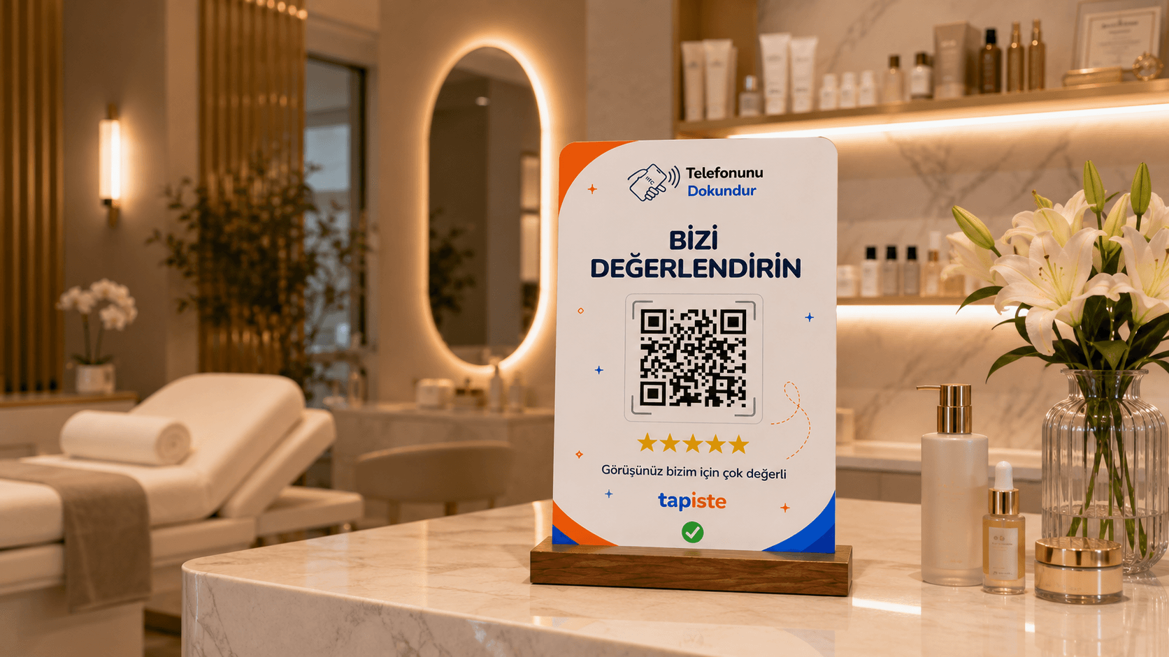 Tapiste kartının güzellik merkezinde kullanımı